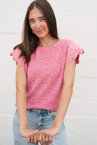 Elana Crochet Top