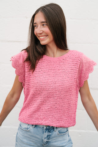 Elana Crochet Top