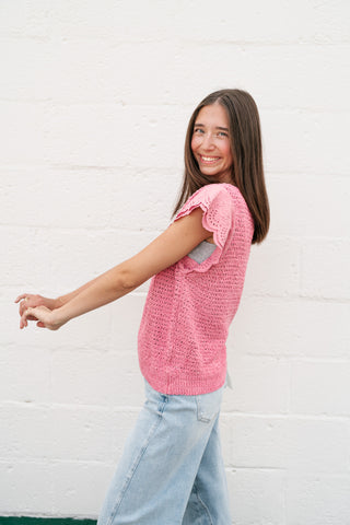 Elana Crochet Top