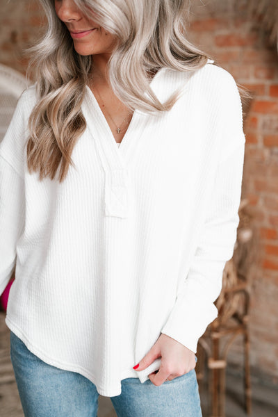 Total Comfort Long Sleeve Knit Top