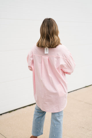 Petal Poetry Button Front Top