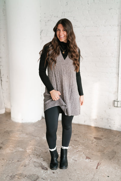 Cassie Cable Knit Sweater Tunic