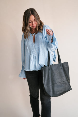 Free People Thousand Pintucks Blouse