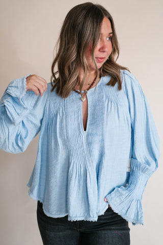 Free People Thousand Pintucks Blouse