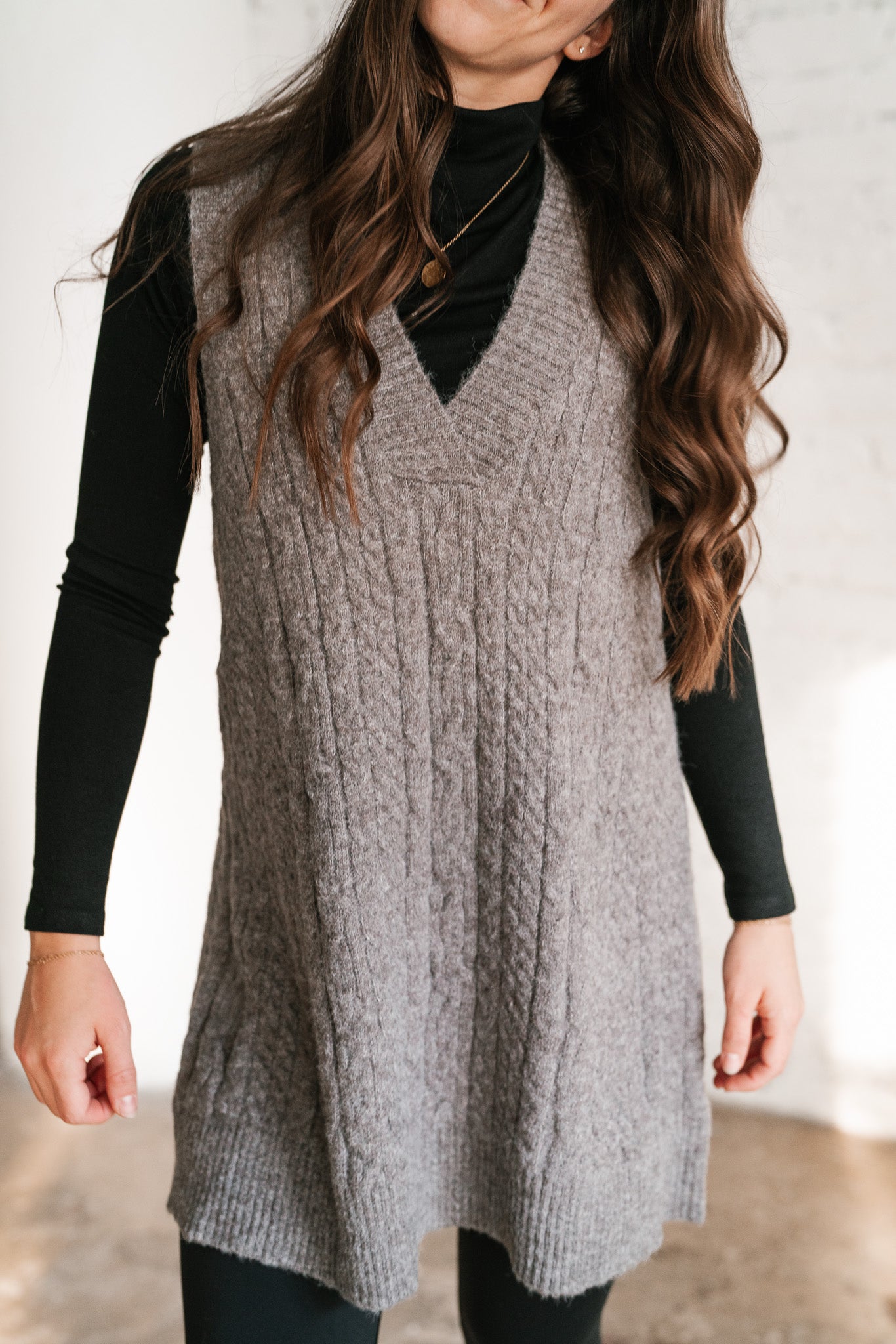 Cassie Cable Knit Sweater Tunic