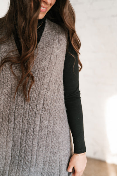 Cassie Cable Knit Sweater Tunic