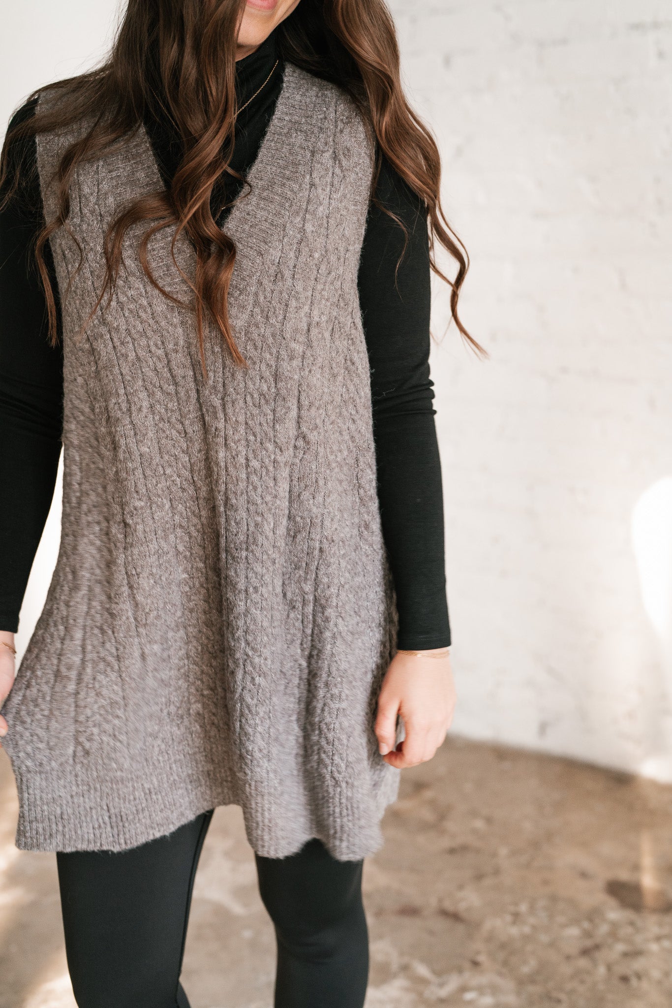 Cassie Cable Knit Sweater Tunic