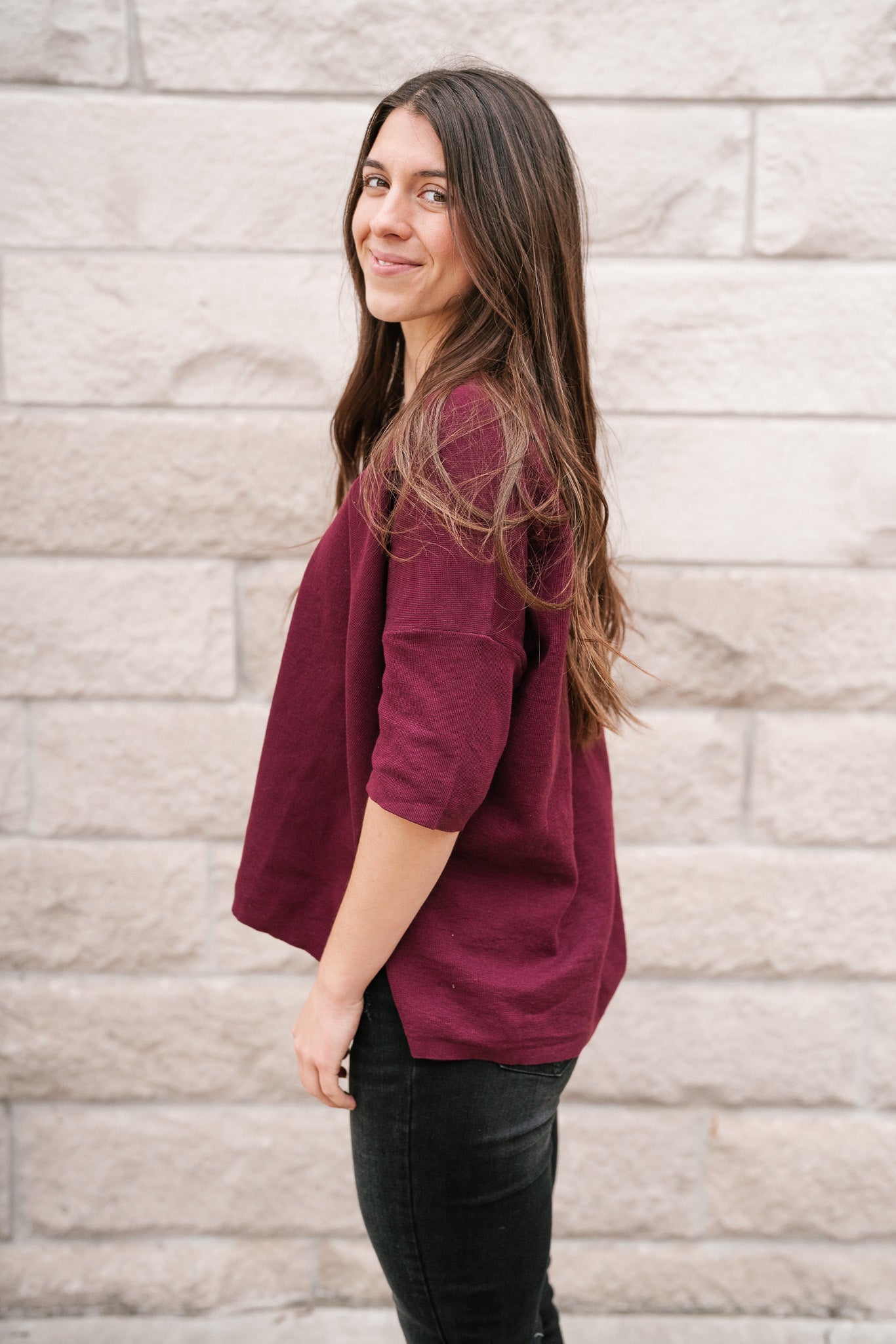 Carly V-Neck Short Sleeve Top
