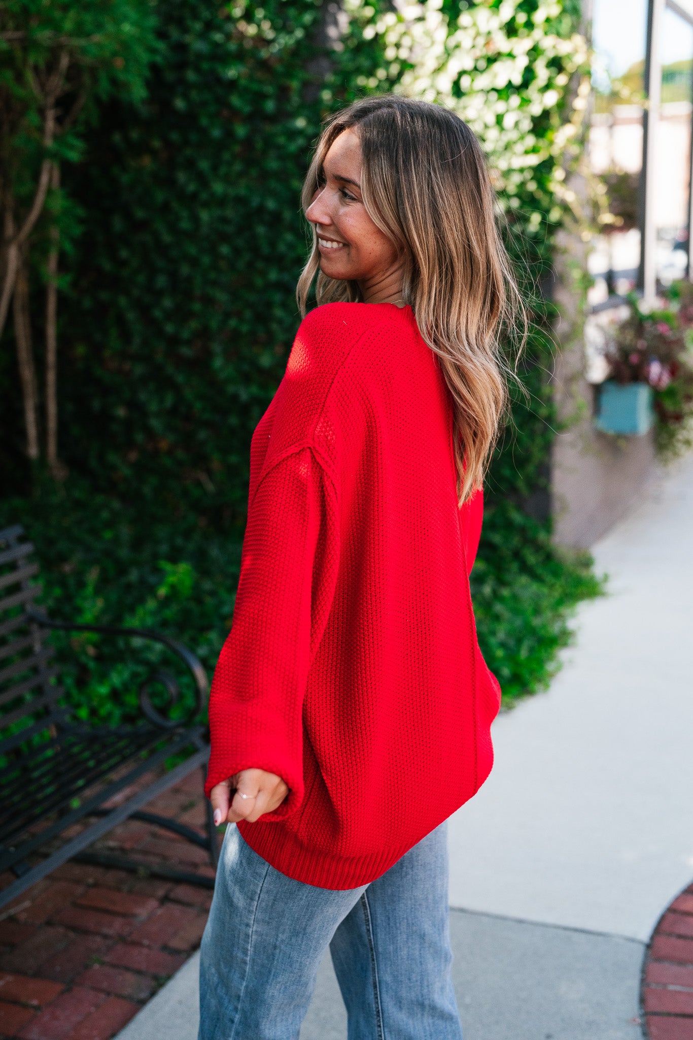 Wish You Well Comfy Cardigan - Red