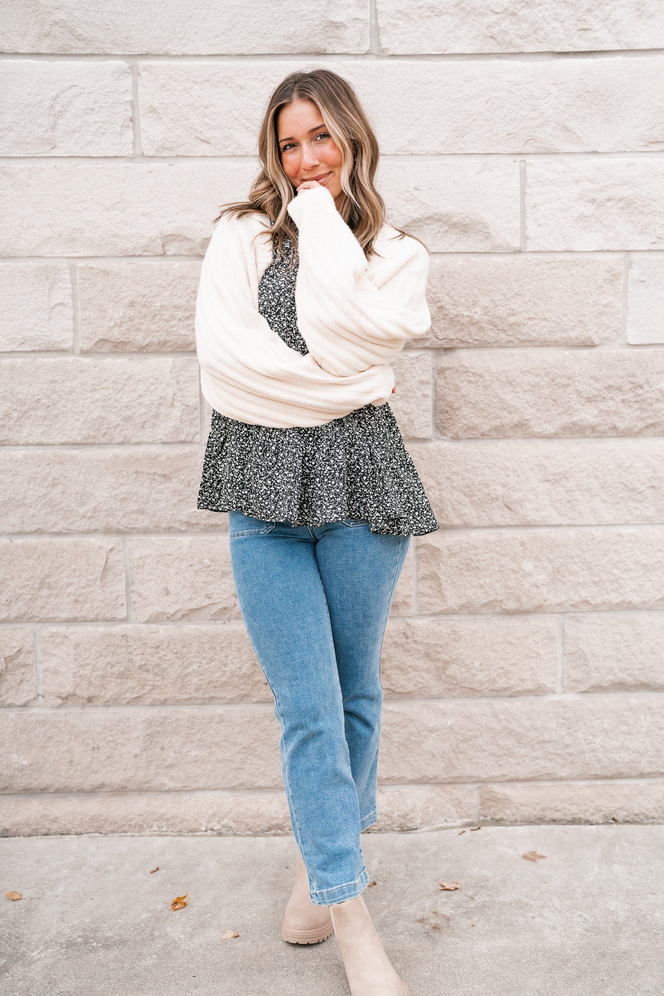 Isabella Ribbed Sweater Bolero