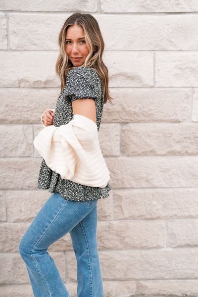 Isabella Ribbed Sweater Bolero