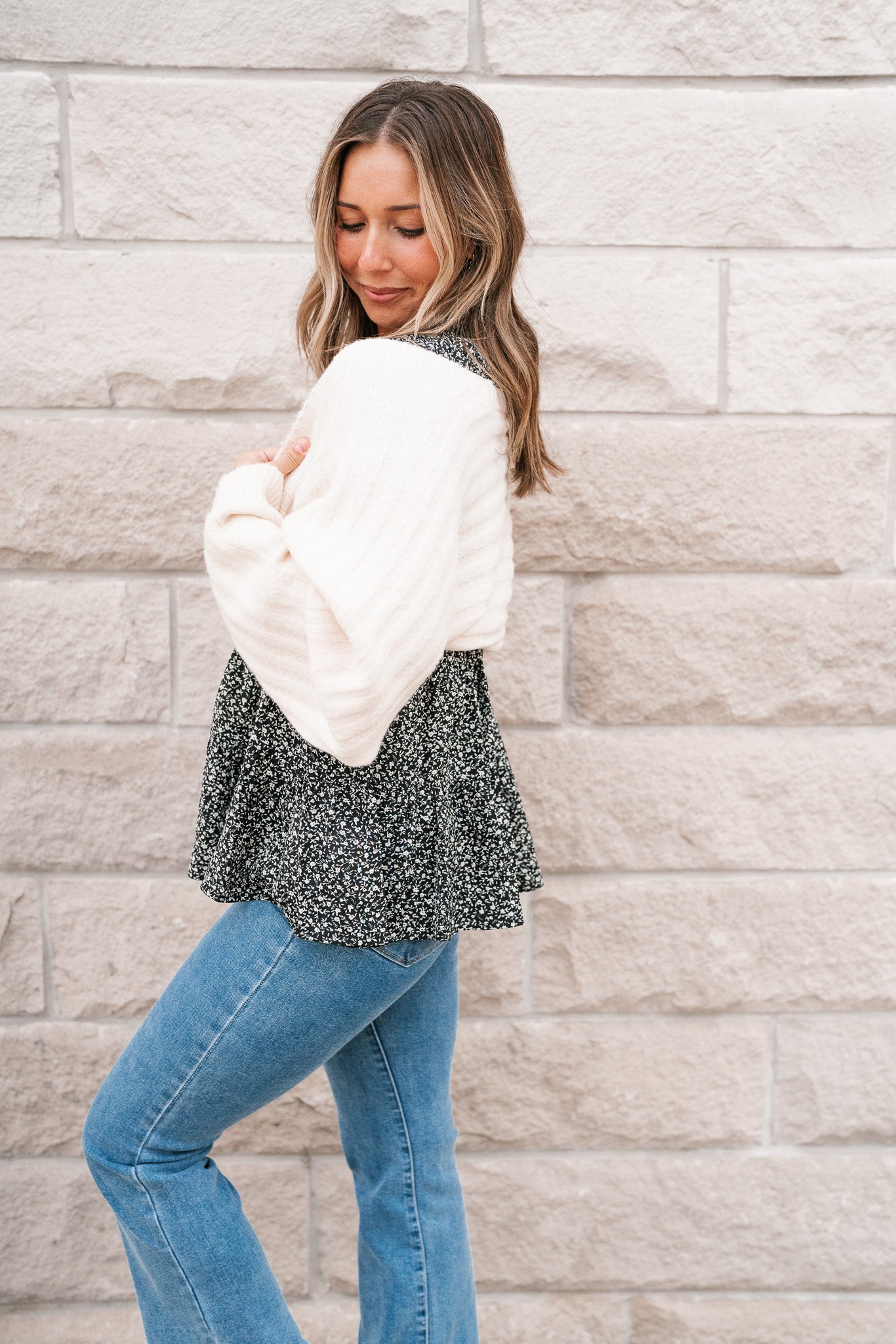 Isabella Ribbed Sweater Bolero
