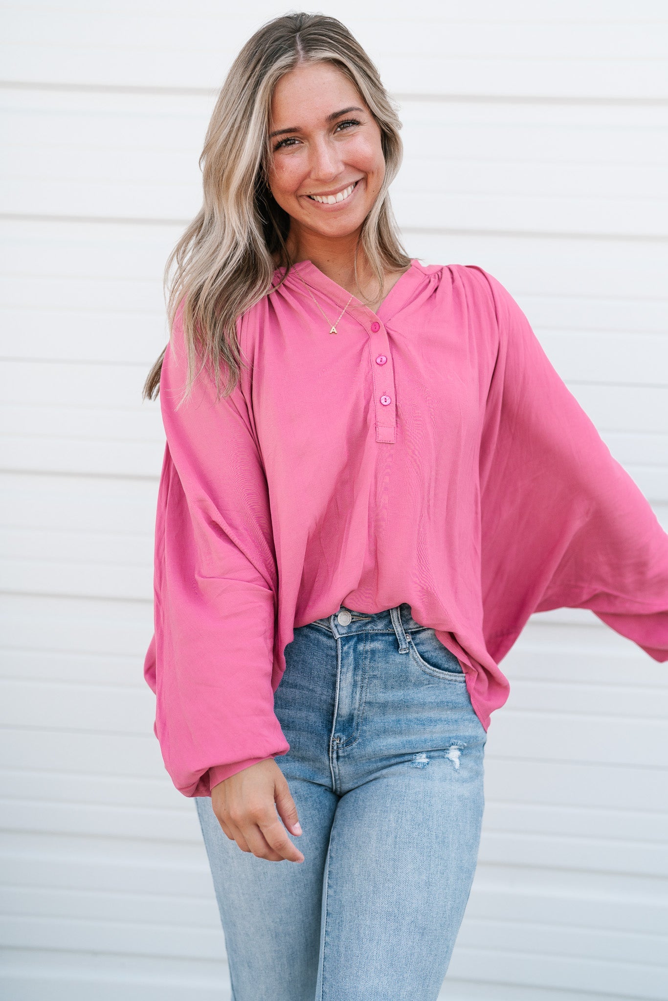 Cute As A Button Up Top