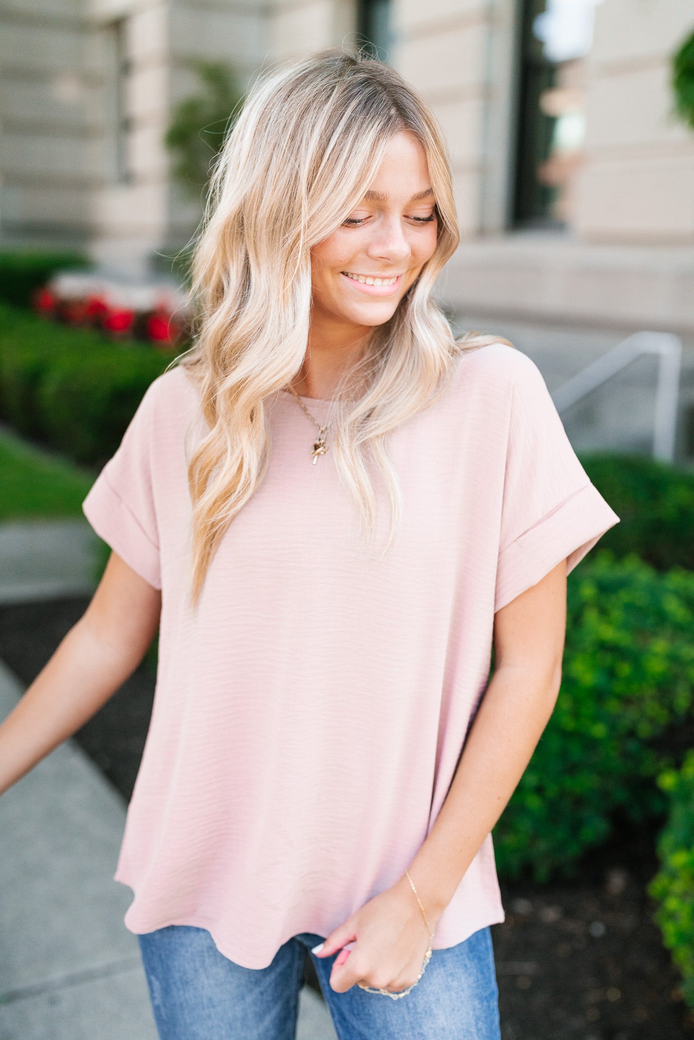 Everyday Staple Folded Sleeve Top