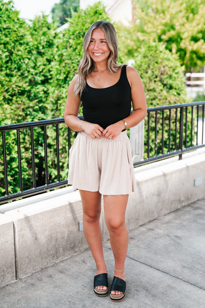 Perfect Layer Scoop Neck Tank - Black