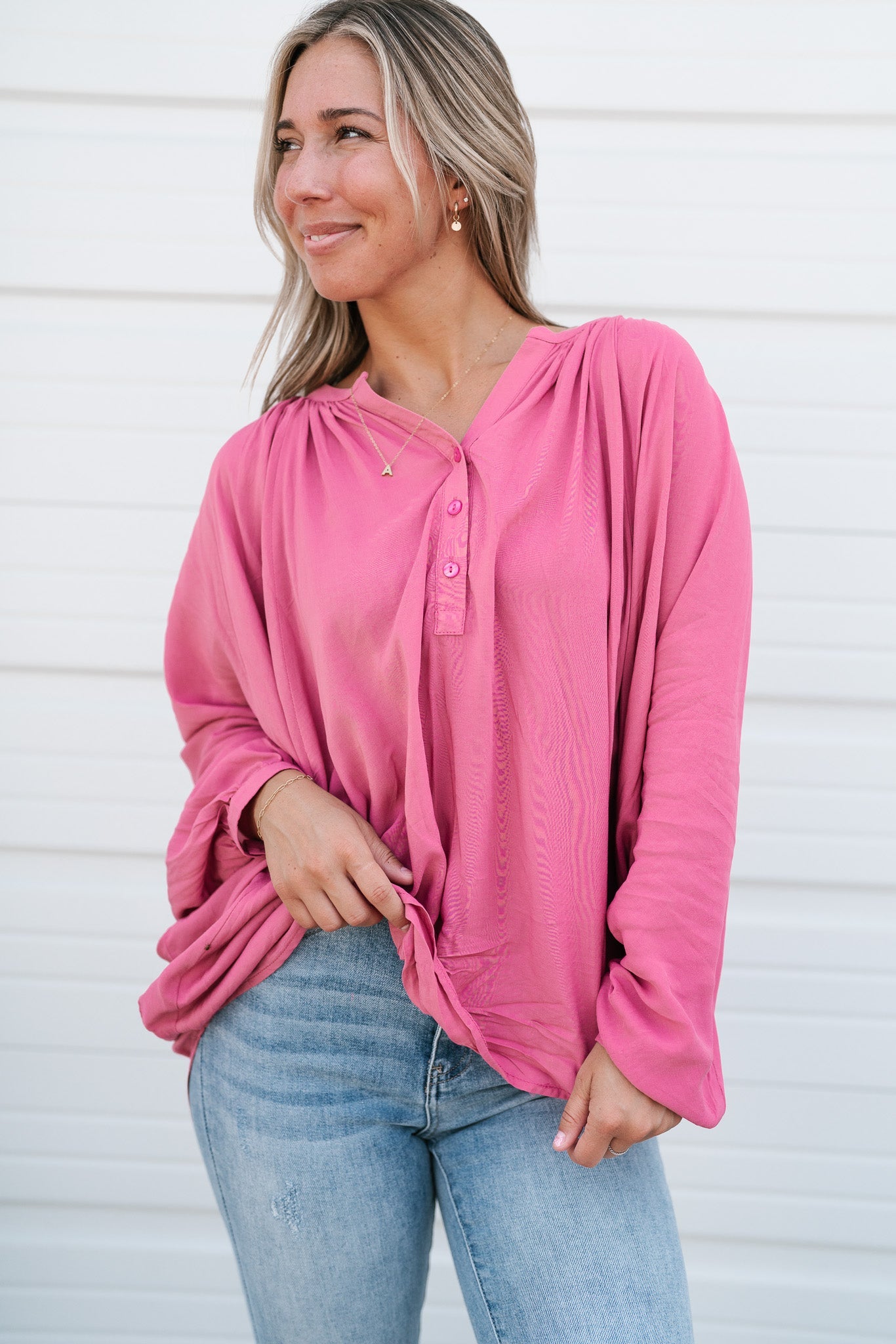 Cute As A Button Up Top