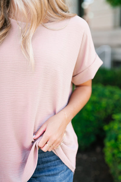 Everyday Staple Folded Sleeve Top