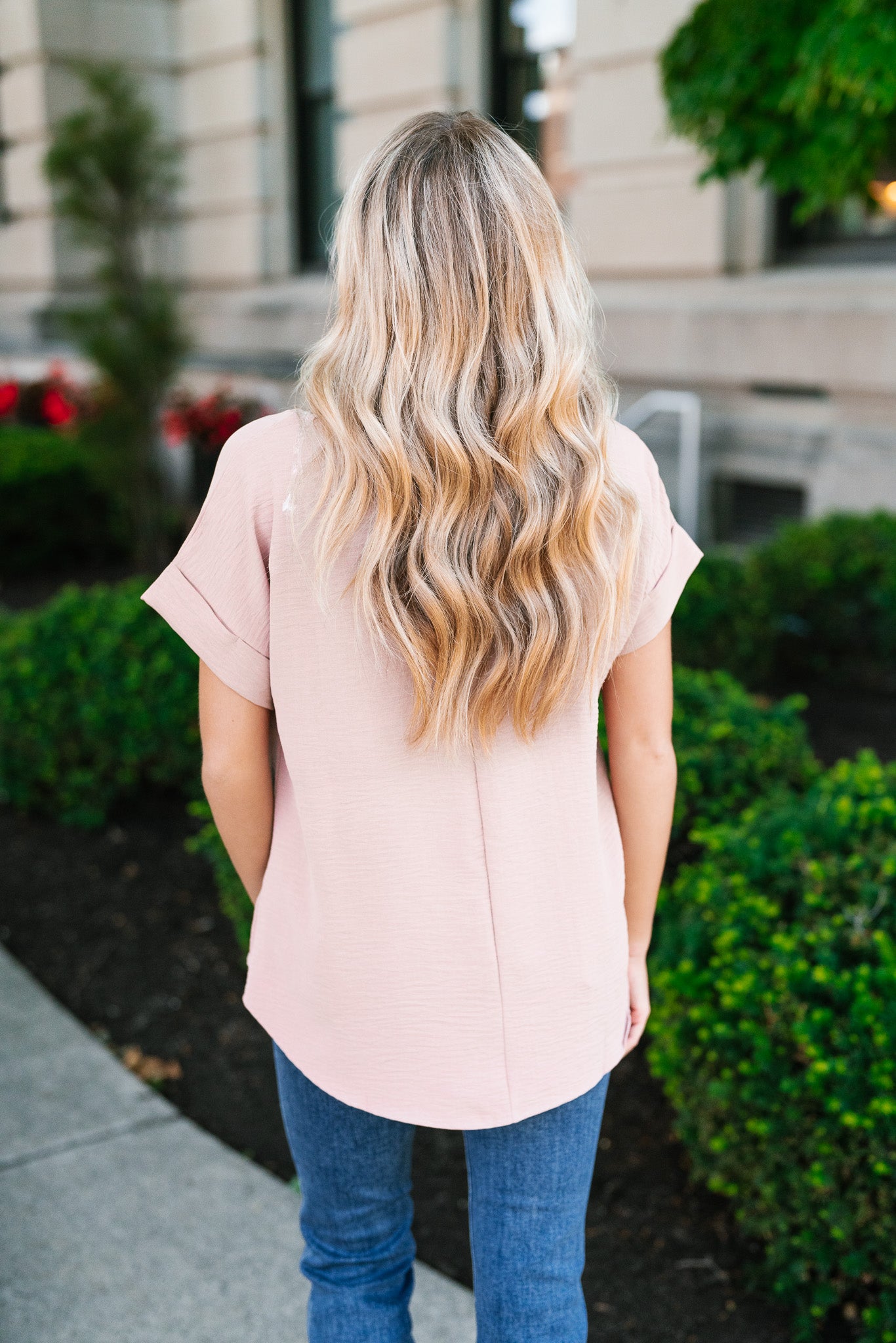 Everyday Staple Folded Sleeve Top