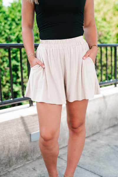 Quiet Moments Relaxed Short - Taupe