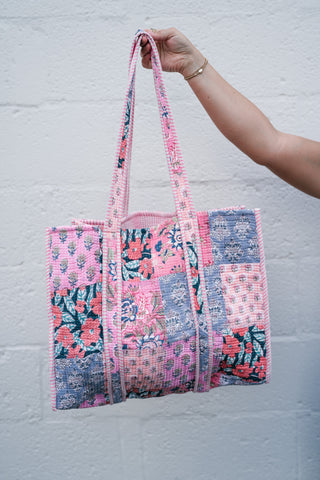 Petal Grove Patchwork Tote
