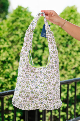 Charlotte Patchwork Shoulder bag - Sage