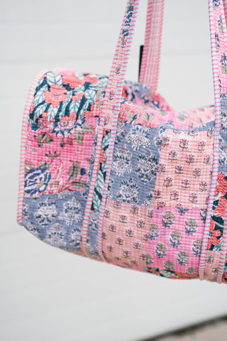 Petal Grove Patchwork Duffle Bag