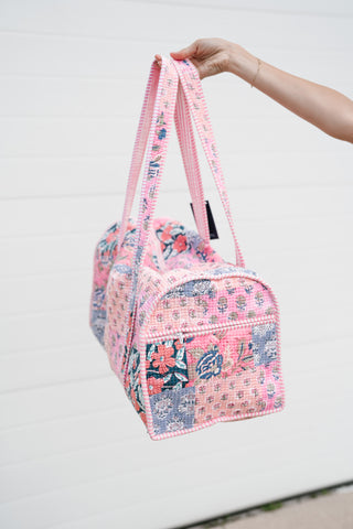 Petal Grove Patchwork Duffle Bag