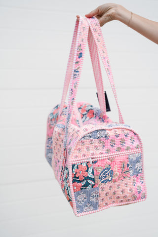 Petal Grove Patchwork Duffle Bag