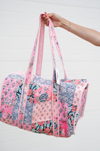 Petal Grove Patchwork Duffle Bag