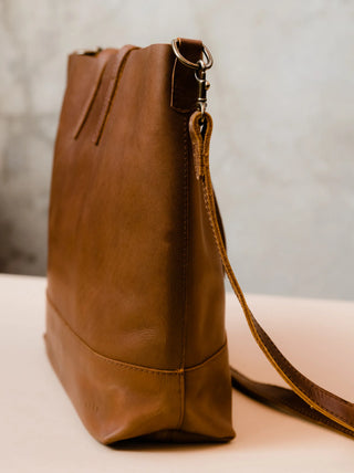 Able Abera Crossbody Tote - Whiskey