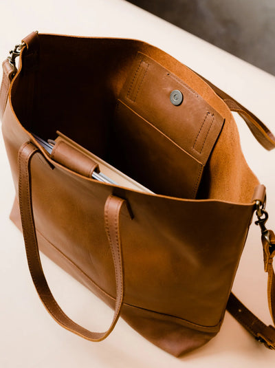 Able Abera Crossbody Tote Whiskey Birch Bell Boutique