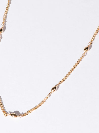 Able Nora Curb Chain Necklace: Gold-filled
