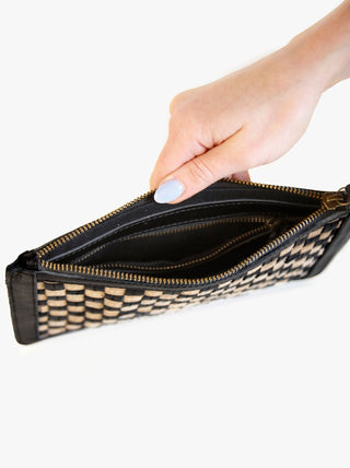 ABLE Nesmia Basketweave Clutch