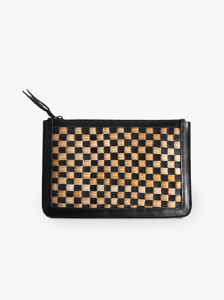 ABLE Nesmia Basketweave Clutch