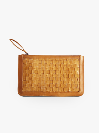 ABLE Nesmia Basketweave Clutch