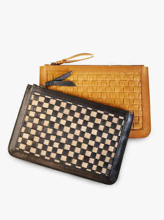 ABLE Nesmia Basketweave Clutch