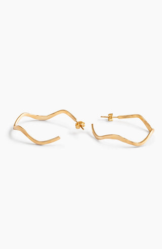 ABLE Olivia Wavy Hoops