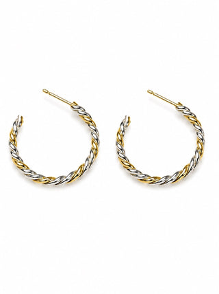 ABLE Two-Tone Twist Hoops