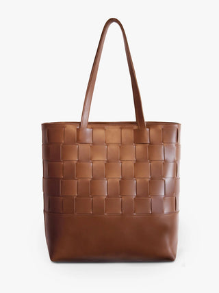 Able Mamuye Woven Tote - Whiskey