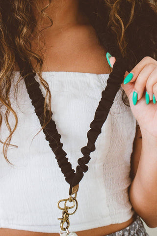 Black Luxe Lanyard - ANDI