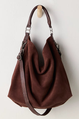 Free People Suzie Suede Slouchy Tote Bag
