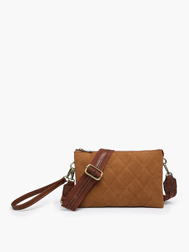 Izzy Quilted Crossbody - Brown