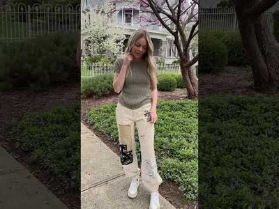Rooted Short Sleeve Sweater Top