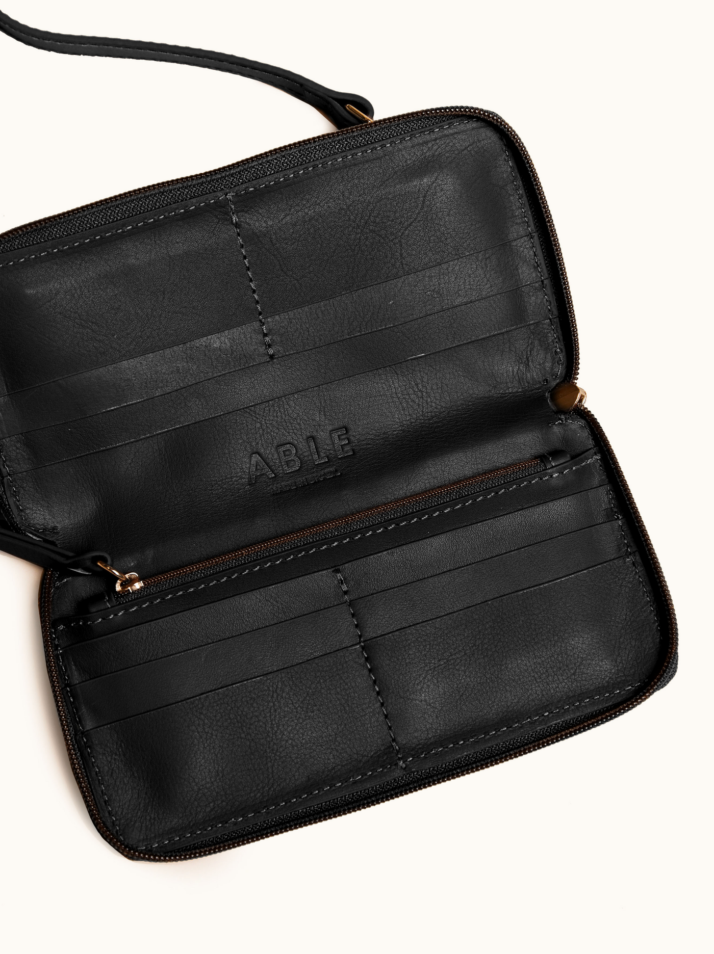 Able Amerie Continental Wallet - Black