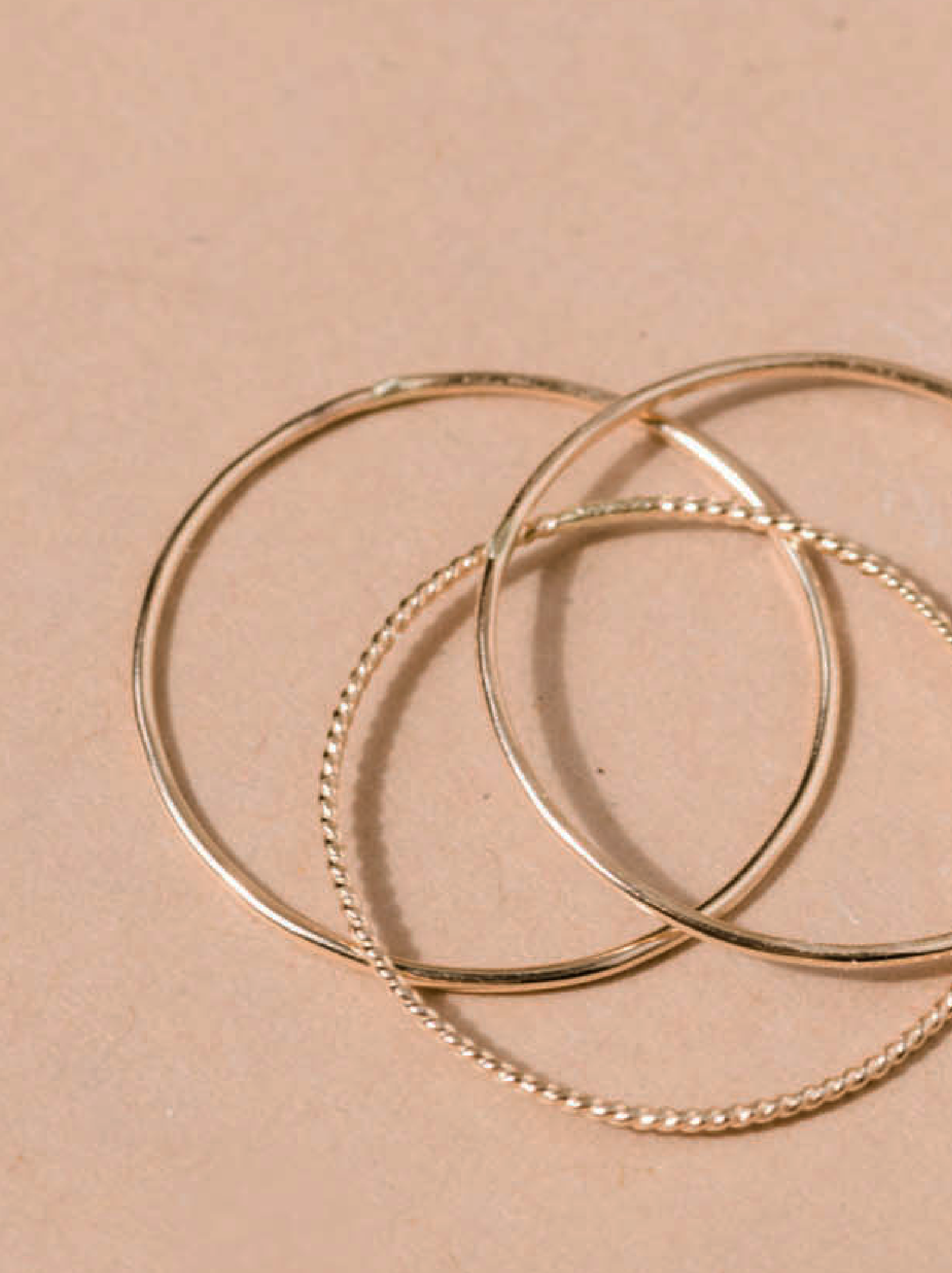 Able Ultra Thin Twisted Stacking Ring