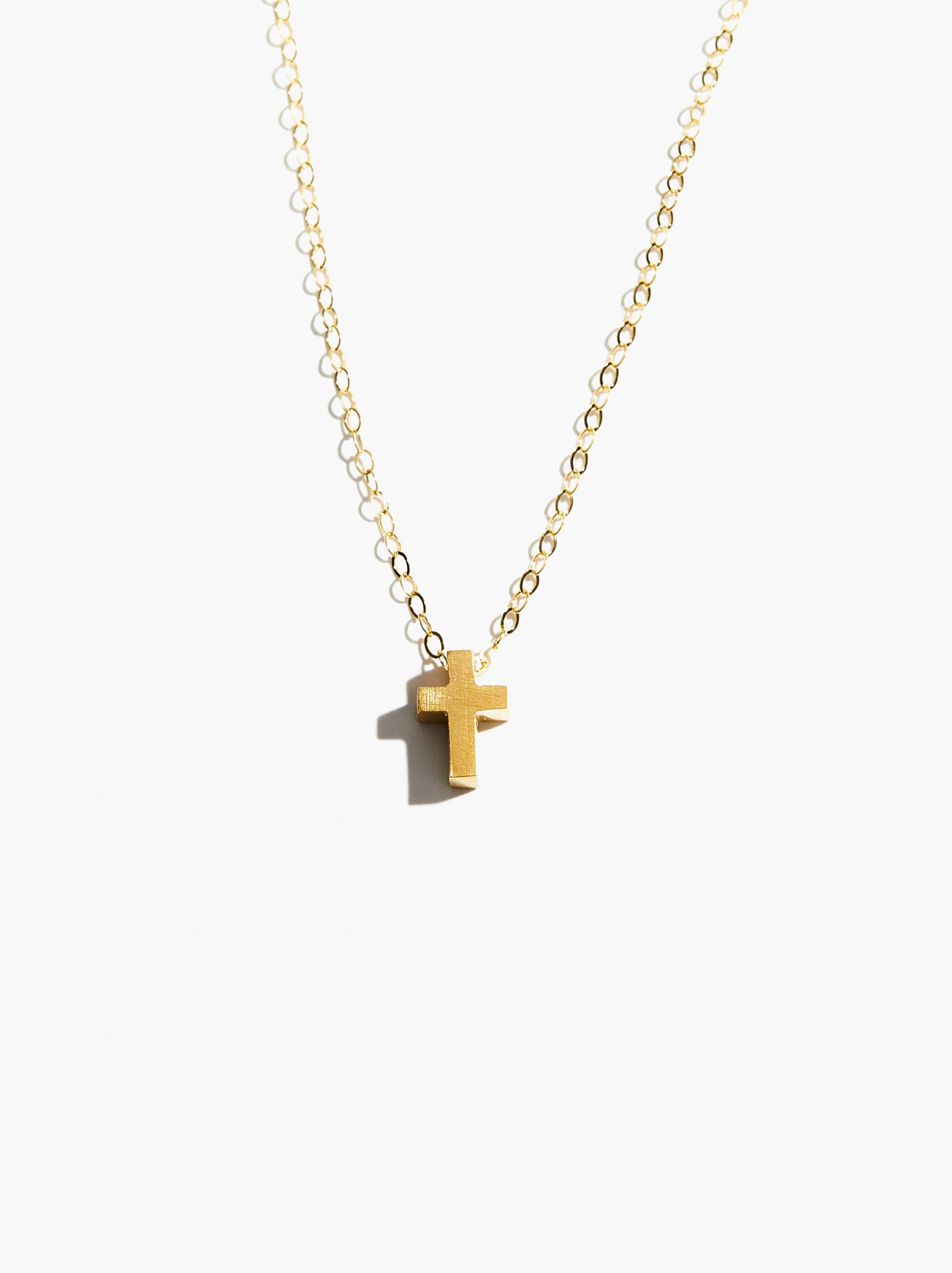 Able Cross Charm Necklace