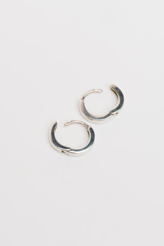 Able 24/7 Hinge Hoops: Silver