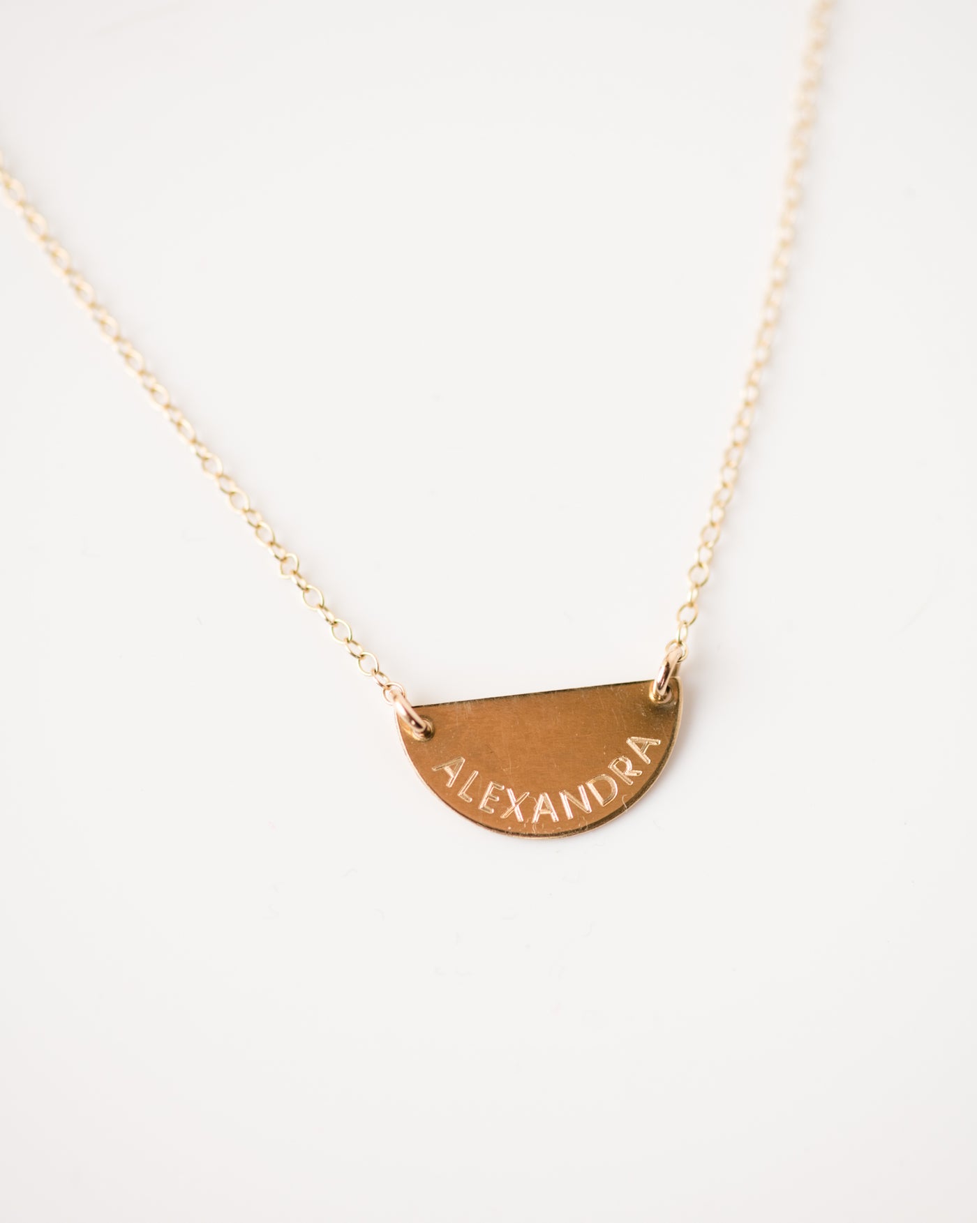 Able Half Moon Necklace- Be Still