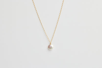 Able Coin Pearl Drop Necklace