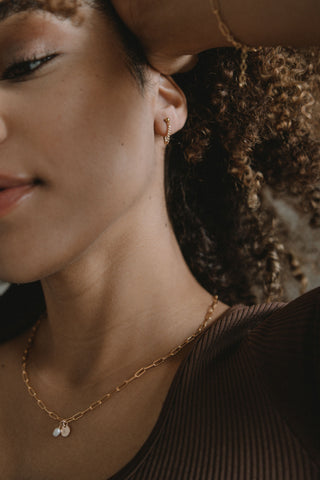 Able Curb Chain Earrings